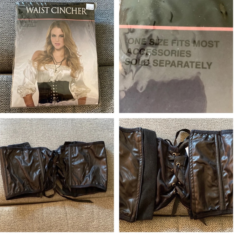 Halloween waist clincher one size 
Worn once